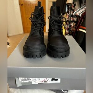 Balenciaga boots steel toe